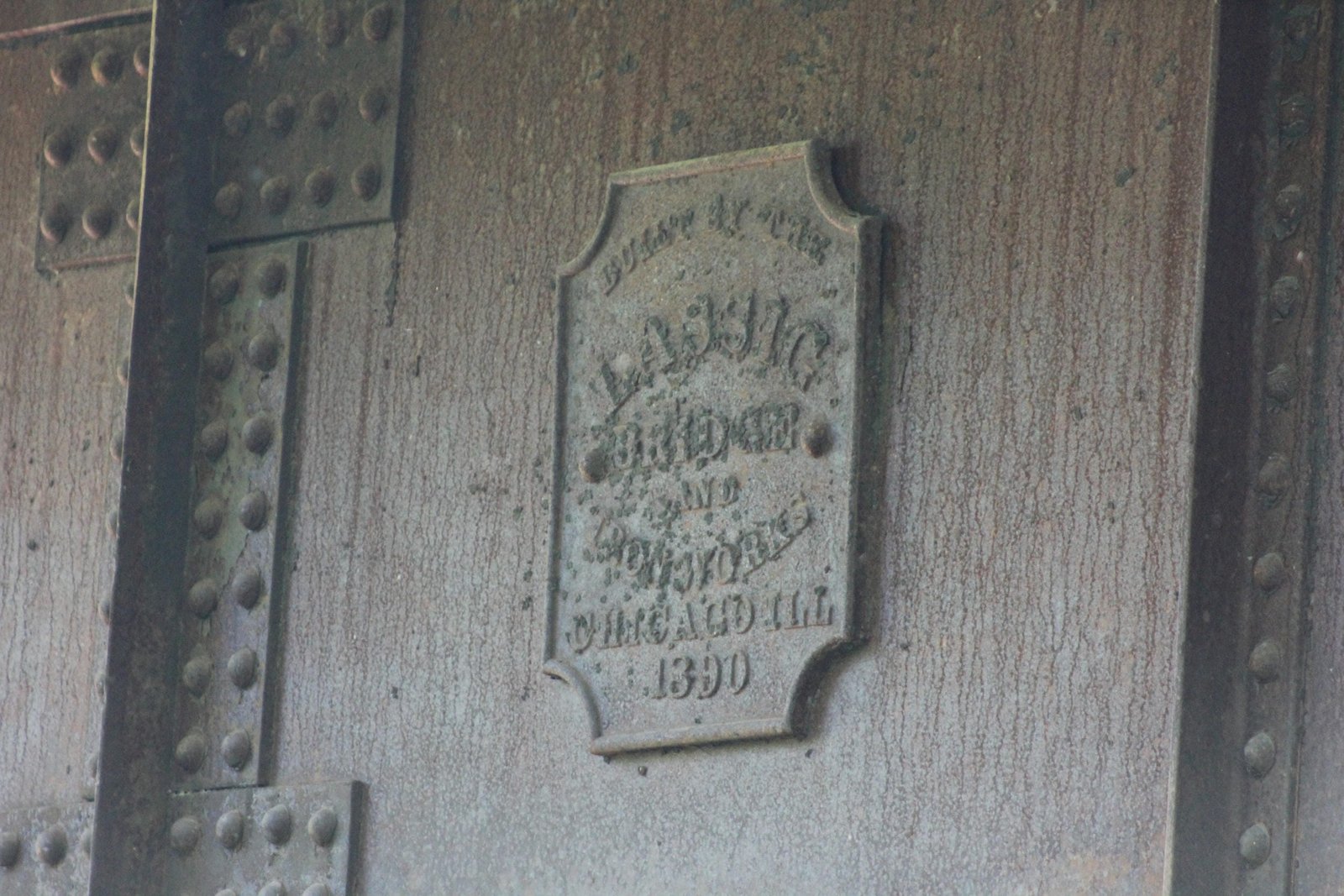 Plaque, east span